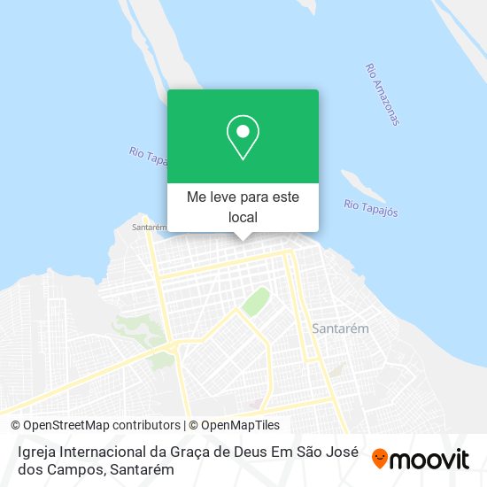 Igreja Internacional da Graça de Deus Em São José dos Campos mapa