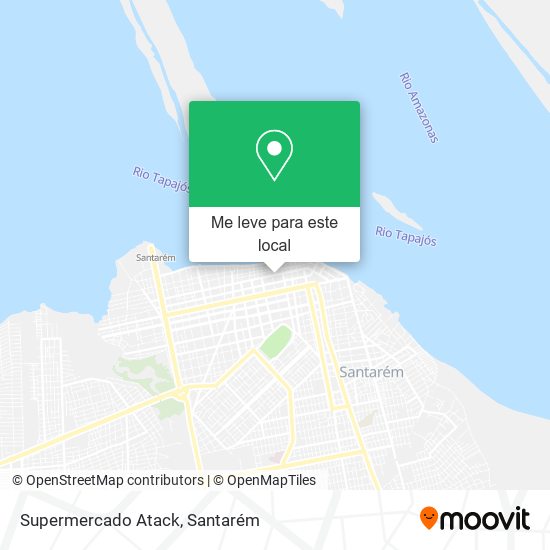 Supermercado Atack mapa