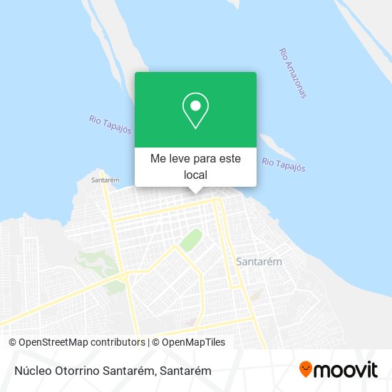 Núcleo Otorrino Santarém mapa