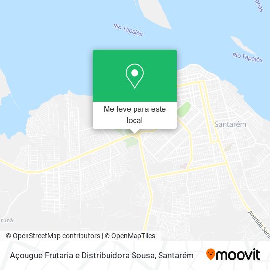 Açougue Frutaria e Distribuidora Sousa mapa