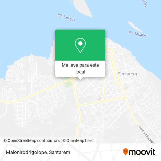 Malonirodrigolope mapa