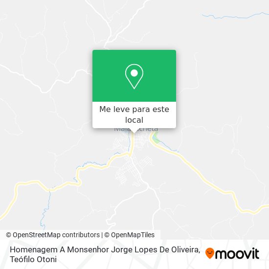 Homenagem A Monsenhor Jorge Lopes De Oliveira mapa
