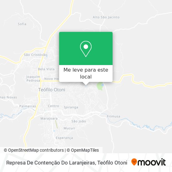 Represa De Contenção Do Laranjeiras mapa