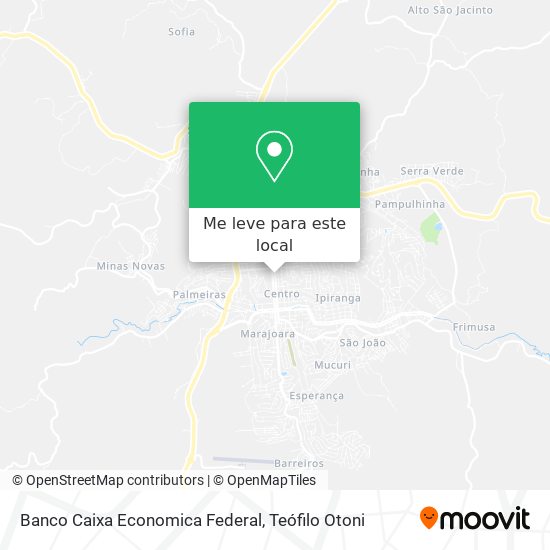 Banco Caixa Economica Federal mapa