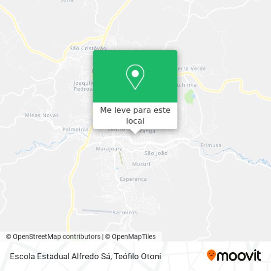 Escola Estadual Alfredo Sá mapa