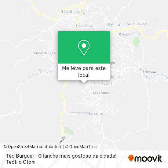 Téo Burguer - O lanche mais gostoso da cidade! mapa