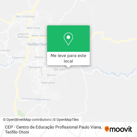 CEP - Centro de Educação Profissional Paulo Viana mapa