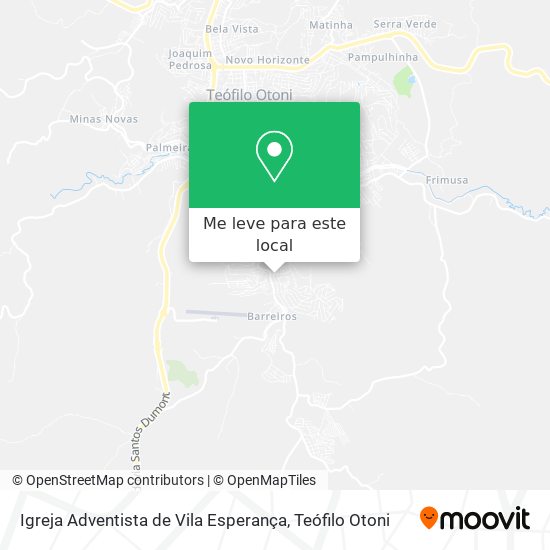 Igreja Adventista de Vila Esperança mapa