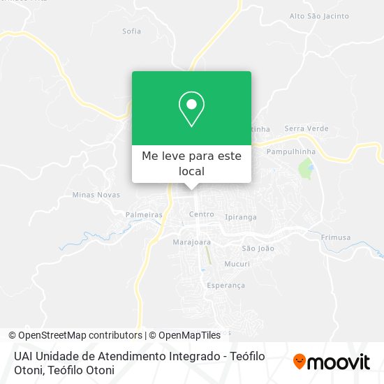 UAI Unidade de Atendimento Integrado - Teófilo Otoni mapa
