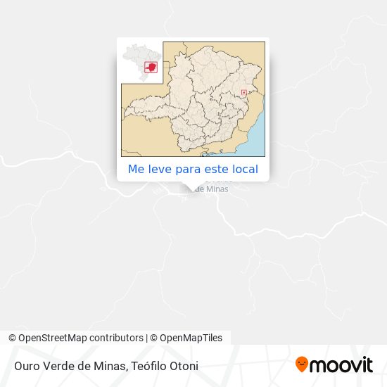 Ouro Verde de Minas mapa