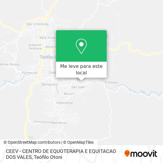 CEEV - CENTRO DE EQUOTERAPIA E EQUITACAO DOS VALES mapa