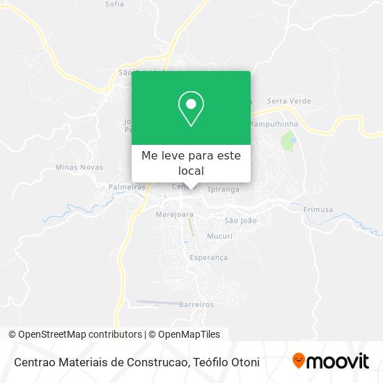 Centrao Materiais de Construcao mapa