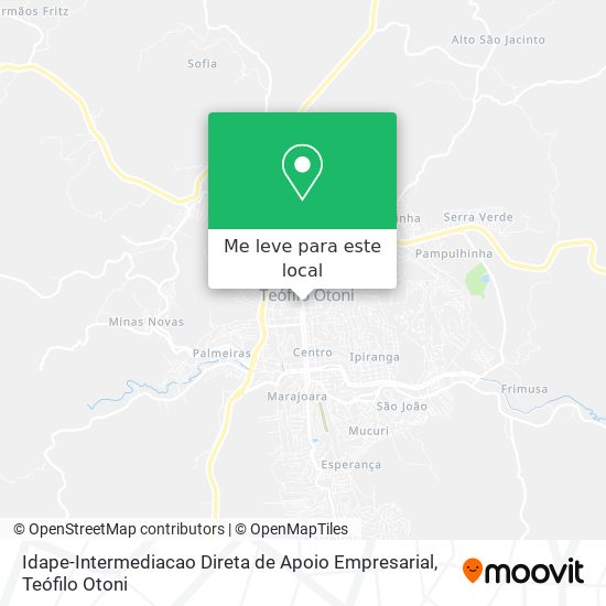 Idape-Intermediacao Direta de Apoio Empresarial mapa