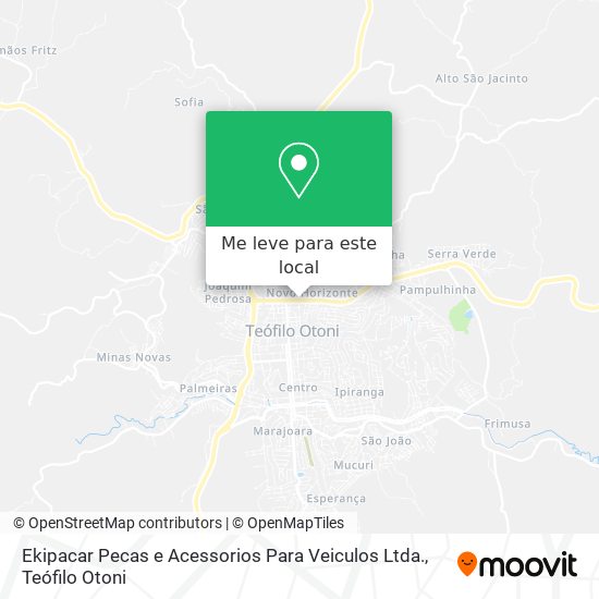 Ekipacar Pecas e Acessorios Para Veiculos Ltda. mapa