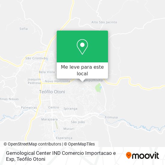 Gemological Center IND Comercio Importacao e Exp mapa