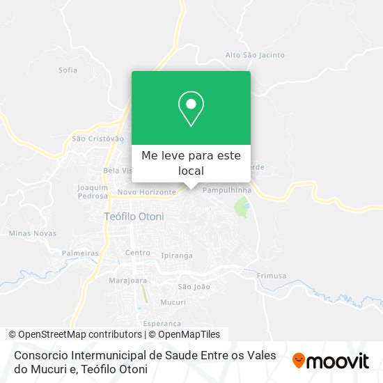 Consorcio Intermunicipal de Saude Entre os Vales do Mucuri e mapa