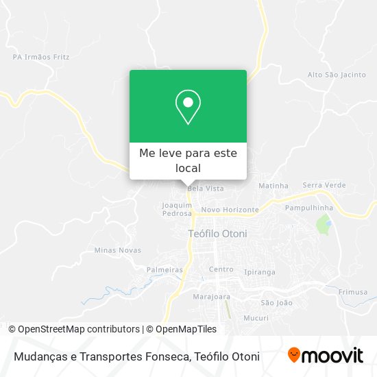 Mudanças e Transportes Fonseca mapa
