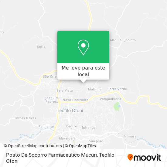 Posto De Socorro Farmaceutico Mucuri mapa