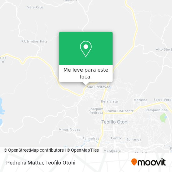 Pedreira Mattar mapa