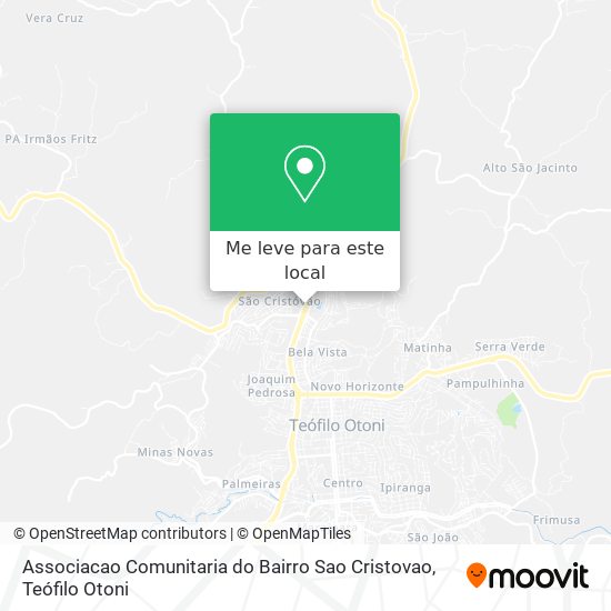 Associacao Comunitaria do Bairro Sao Cristovao mapa