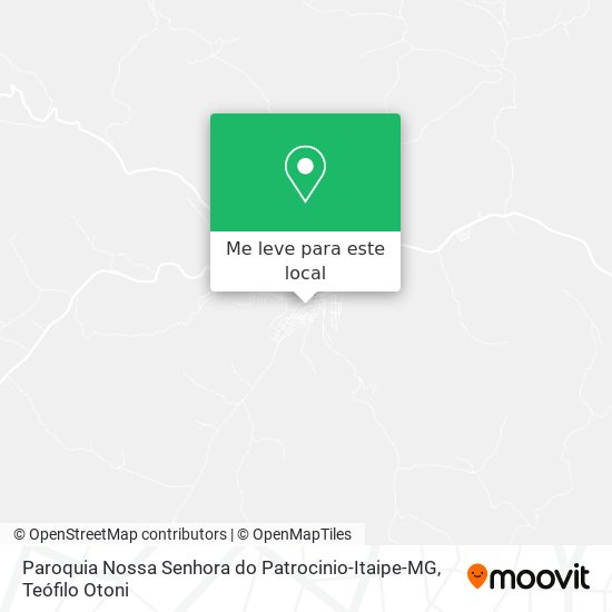 Paroquia Nossa Senhora do Patrocinio-Itaipe-MG mapa