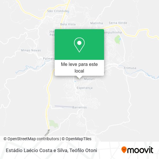 Estádio Laécio Costa e Silva mapa