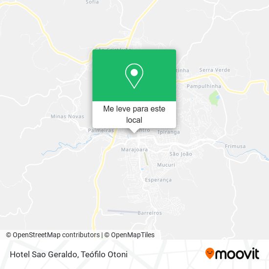 Hotel Sao Geraldo mapa