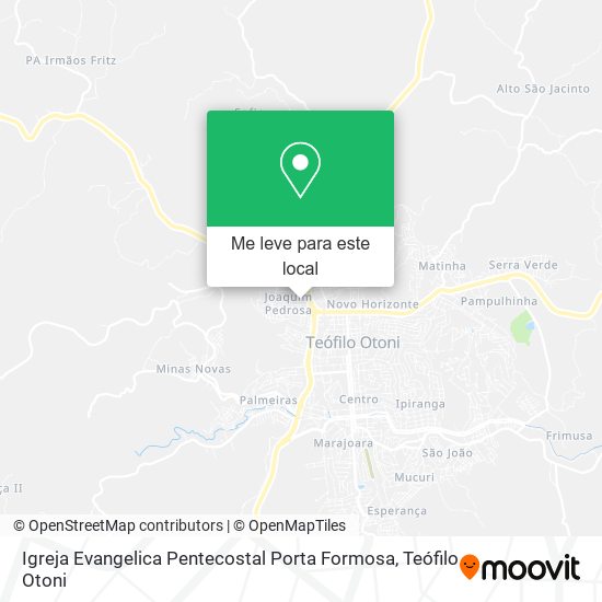 Igreja Evangelica Pentecostal Porta Formosa mapa