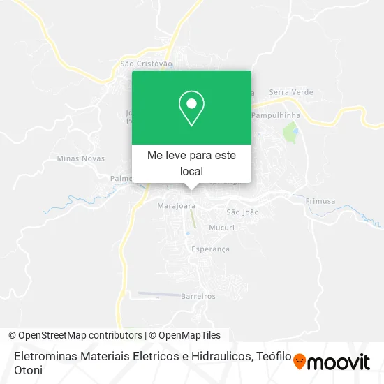 Eletrominas Materiais Eletricos e Hidraulicos mapa