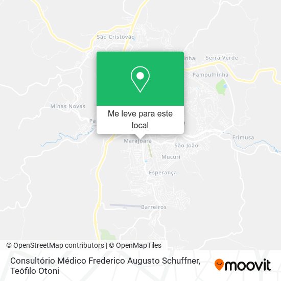 Consultório Médico Frederico Augusto Schuffner mapa