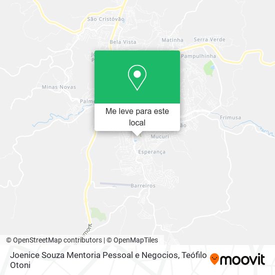 Joenice Souza Mentoria Pessoal e Negocios mapa