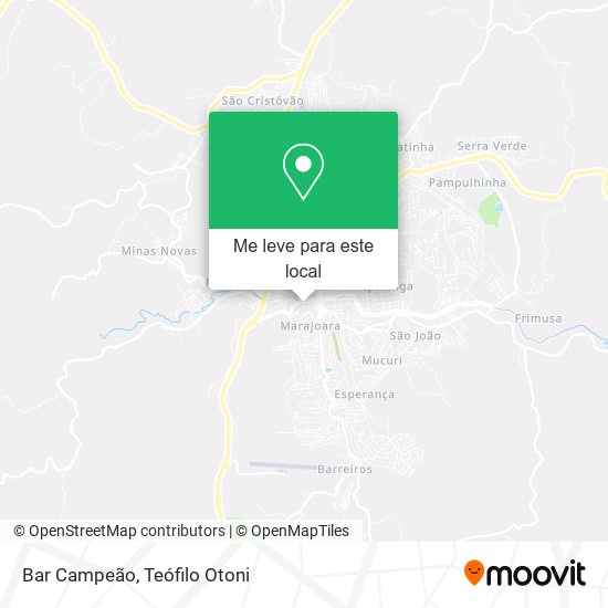 Bar Campeão mapa