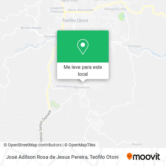 José Adilson Rosa de Jesus Pereira mapa
