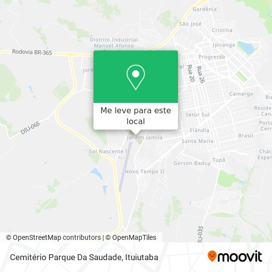 Cemitério Parque Da Saudade mapa