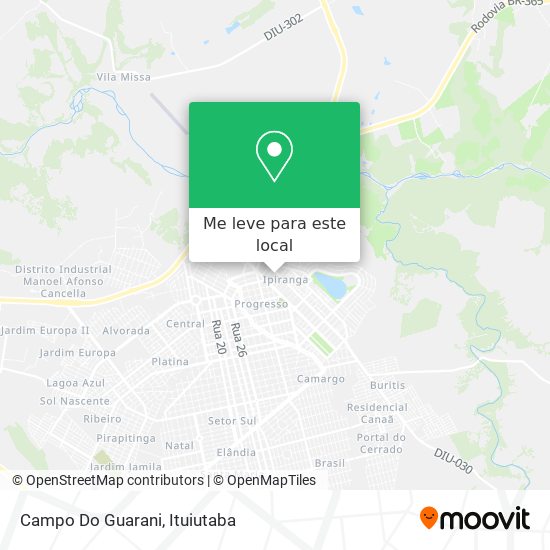 Campo Do Guarani mapa