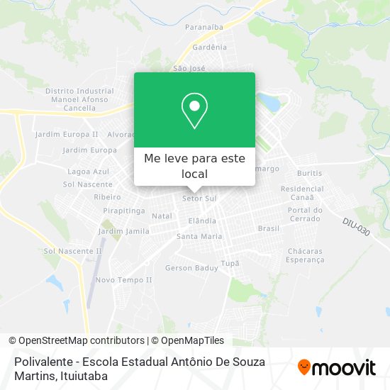 Polivalente - Escola Estadual Antônio De Souza Martins mapa