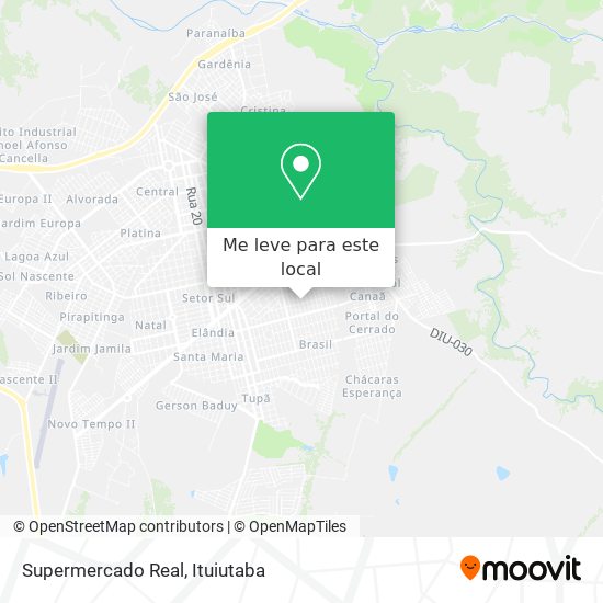 Supermercado Real mapa