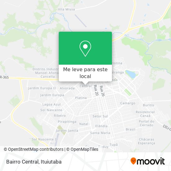 Bairro Central mapa
