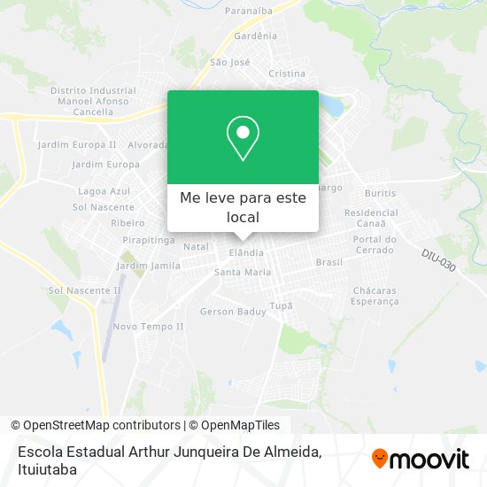 Escola Estadual Arthur Junqueira De Almeida mapa