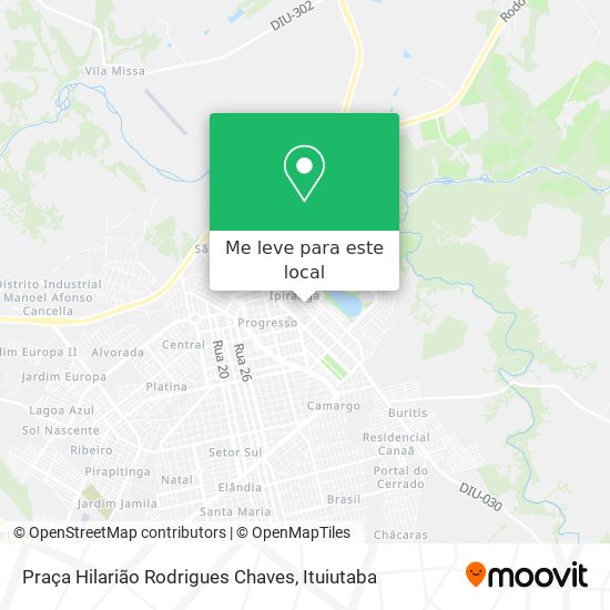Praça Hilarião Rodrigues Chaves mapa
