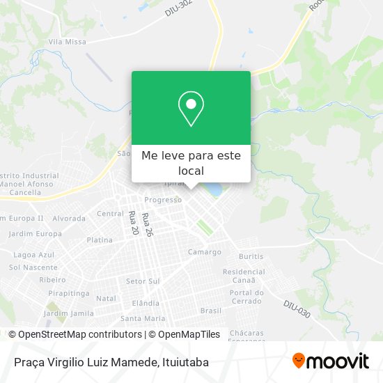 Praça Virgilio Luiz Mamede mapa