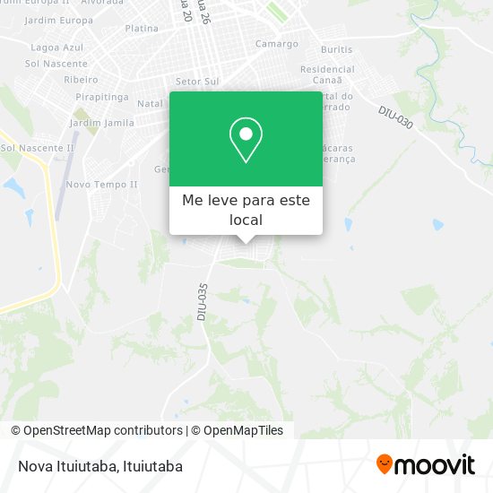 Nova Ituiutaba mapa