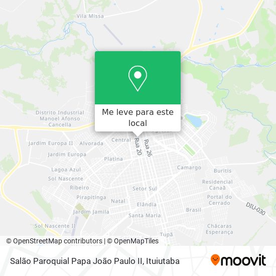 Salão Paroquial Papa João Paulo II mapa