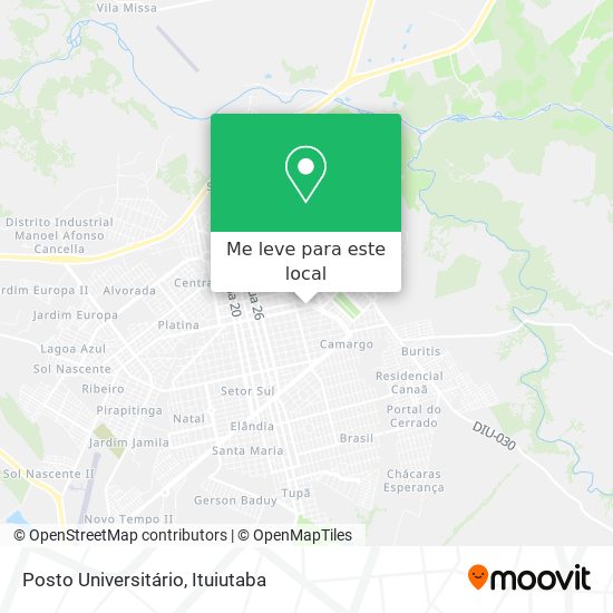 Posto Universitário mapa