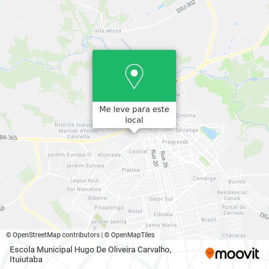 Escola Municipal Hugo De Oliveira Carvalho mapa