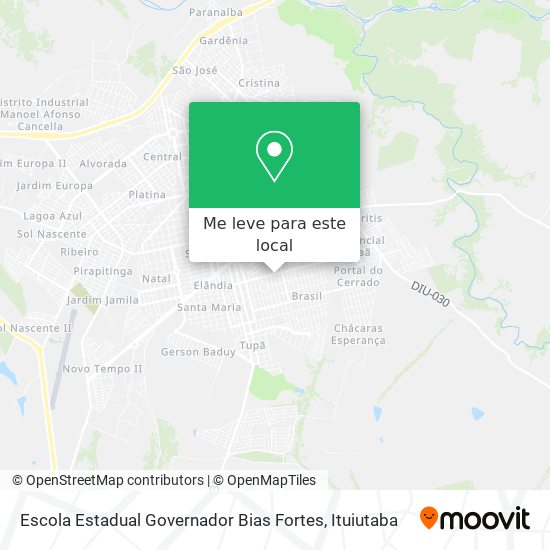 Escola Estadual Governador Bias Fortes mapa