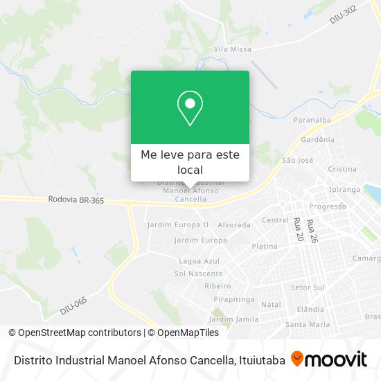 Distrito Industrial Manoel Afonso Cancella mapa