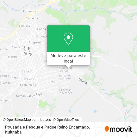 Pousada e Pesque e Pague Reino Encantado mapa