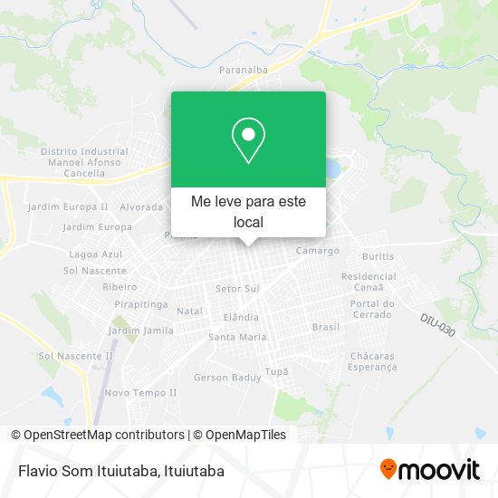 Flavio Som Ituiutaba mapa