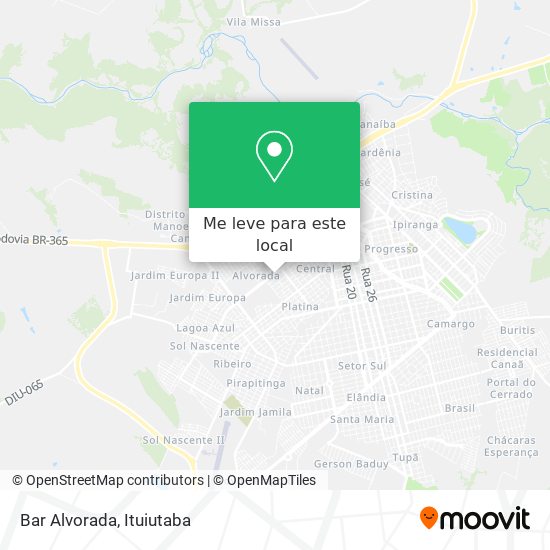 Bar Alvorada mapa